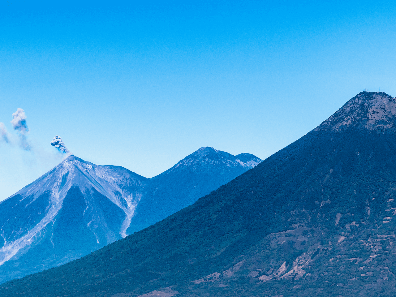 Voyages au Guatemala, volcan jour