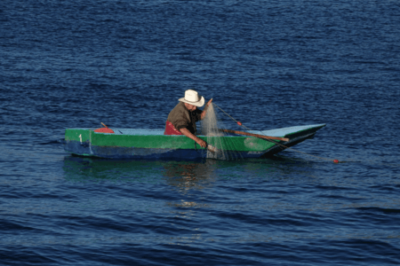 Voyage au Guatemala, pêcheur
