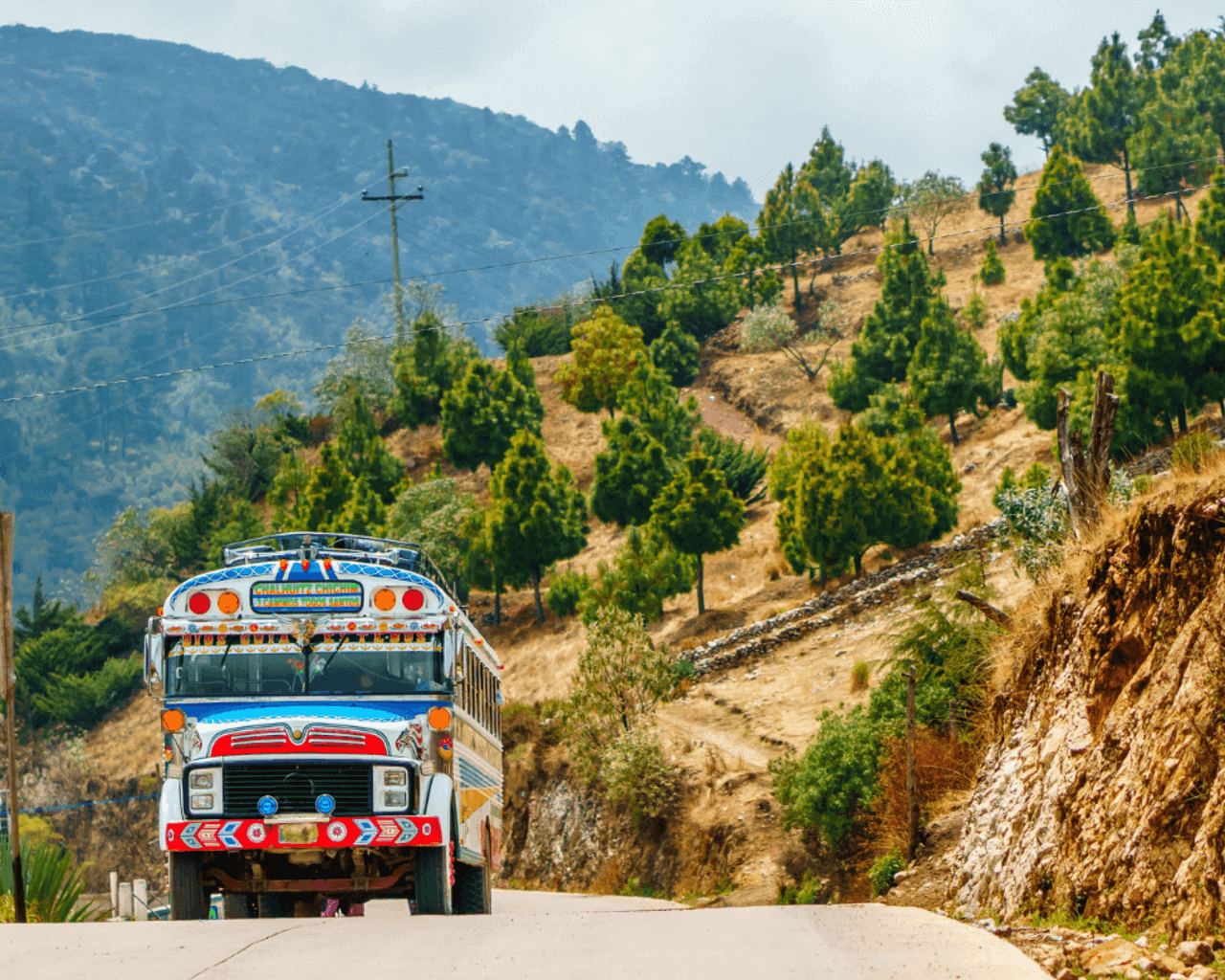 Voyage au Guatemala, bus