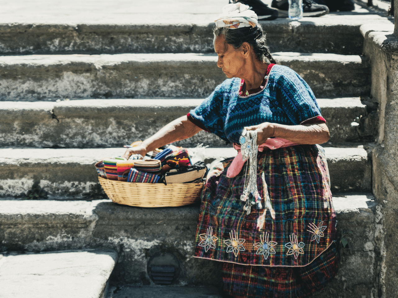 Voyages au Guatemala, vendeuse