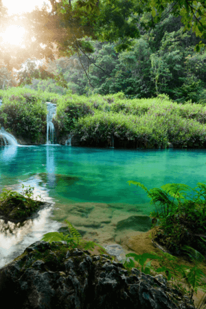 Voyage au Guatemala, cascade